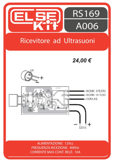 ELSE KIT RS169 Ricevitore ad Ultrasuoni Kit elettronico