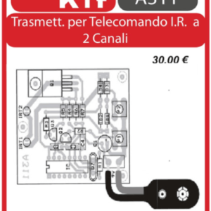ELSE KIT RS359 Trasmettitore per Telecomando I.R. a 2 Canali Kit elettronico