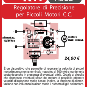 ELSE KIT RS378  Regolatore di Precisione per Piccoli Motori C.C. Kit elettronico