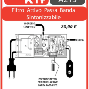 ELSE KIT RS386 Filtro Attivo Passa Banda Sintonizzabile Kit elettronico