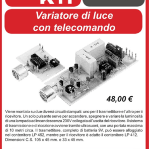 ELSE KIT RS409 Variatore di Luce Telecomandato Kit elettronico