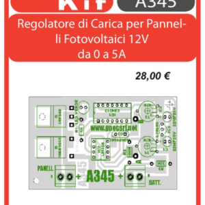 ELSE KIT RS410 Regolatore di Carica per Pannelli Fotovoltaici Kit elettronico