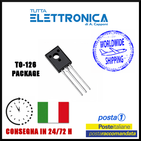 BF472 Transistor Silicon Si-PNP 300V 0,1A 2W TO-126 case