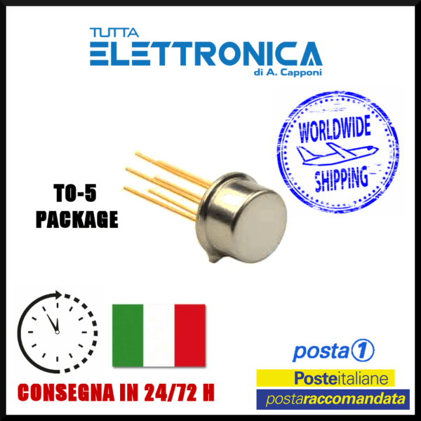 2SC781 Transistor Silicon Si-NPN 75V 1A 0,8W TO-5 case