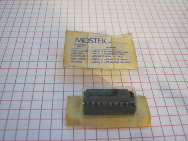 MK5009 MOSTEK Originale  IC/CI  DIP-16 Circuito integrato – Integrated circuit