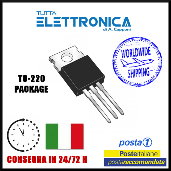 2N6123 Transistor Silicon Si-NPN 80V 4A 40W TO-220 case