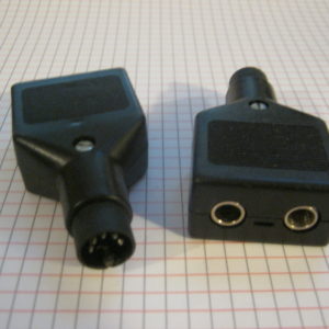 Adattatore 2 X Jack 6,3mm Stereo-DIN 5P