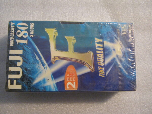 Video Cassetta VHS FUJI E-180  180 Minuti ( 2 Pezzi )