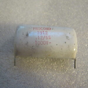 Condensatore Poliestere 120nF 1000V Radiale ( Vintage )