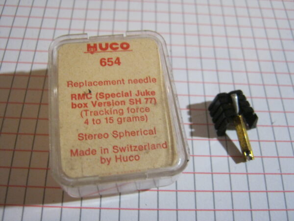 Puntina Giradischi HUCO 654 per RMC ( Special Juke Box Version SH77 ) 4-15 grams