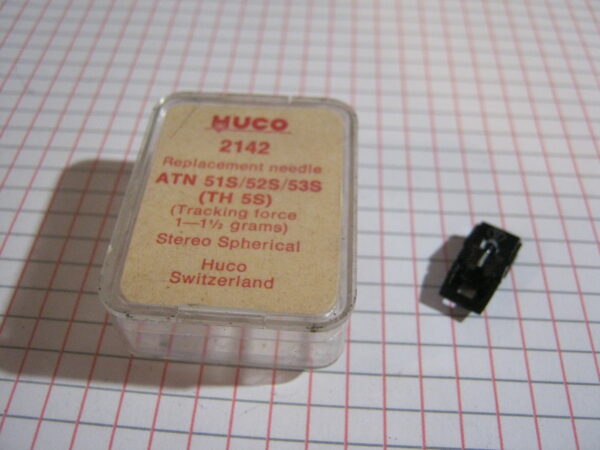 Puntina Giradischi HUCO 2142 per Audio Tecnica ATN 51S/52S/53S (TH-5S) ( 1-1,1/2 grams )
