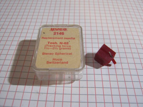 Puntina Giradischi HUCO 2146 per Toshiba N-62 ( 1,3/4-2,3/4 grams )