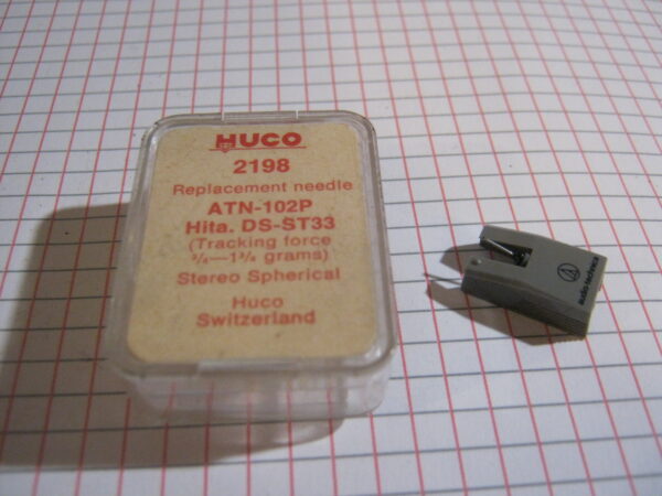 Puntina Giradischi HUCO 2198 per Audio Tecnica ATN-102P – Hitachi DS-ST33 (3/4-1,3/4 grams )