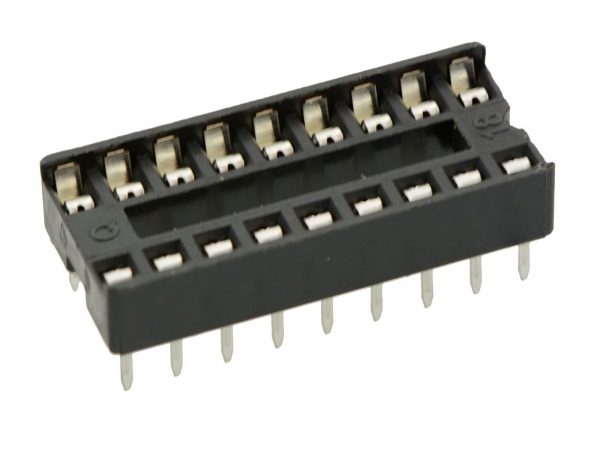 Zoccolo 18 pin per Circuiti Integrati passo 2,54