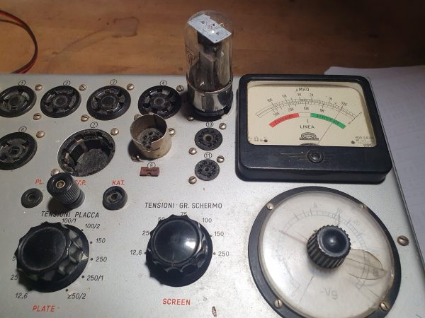 Valvola 6SQ7GT Two Diode-Triode Tube ( Marconi Italiana) NOS