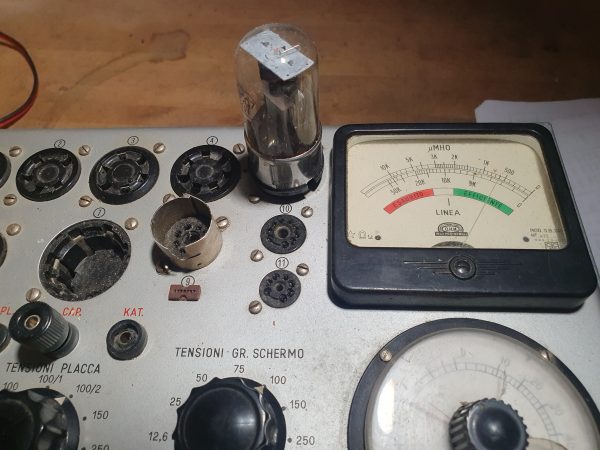 Valvola 6SQ7GT Two Diode-Triode Tube ( Marconi Italiana) NOS