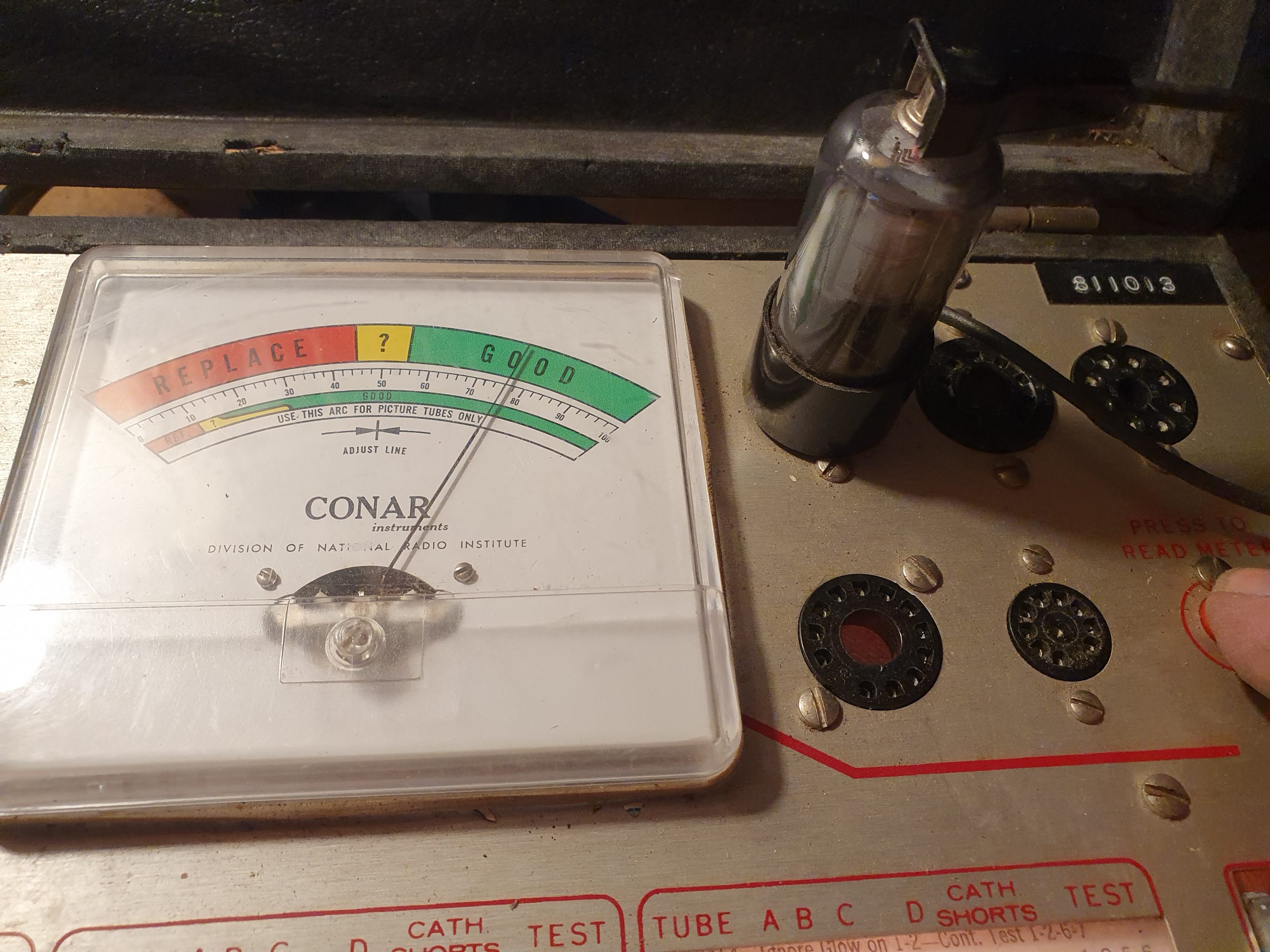 Valvola 12A8GT Pentagrid Converters ( Heptode ) Tube ( Fivre )