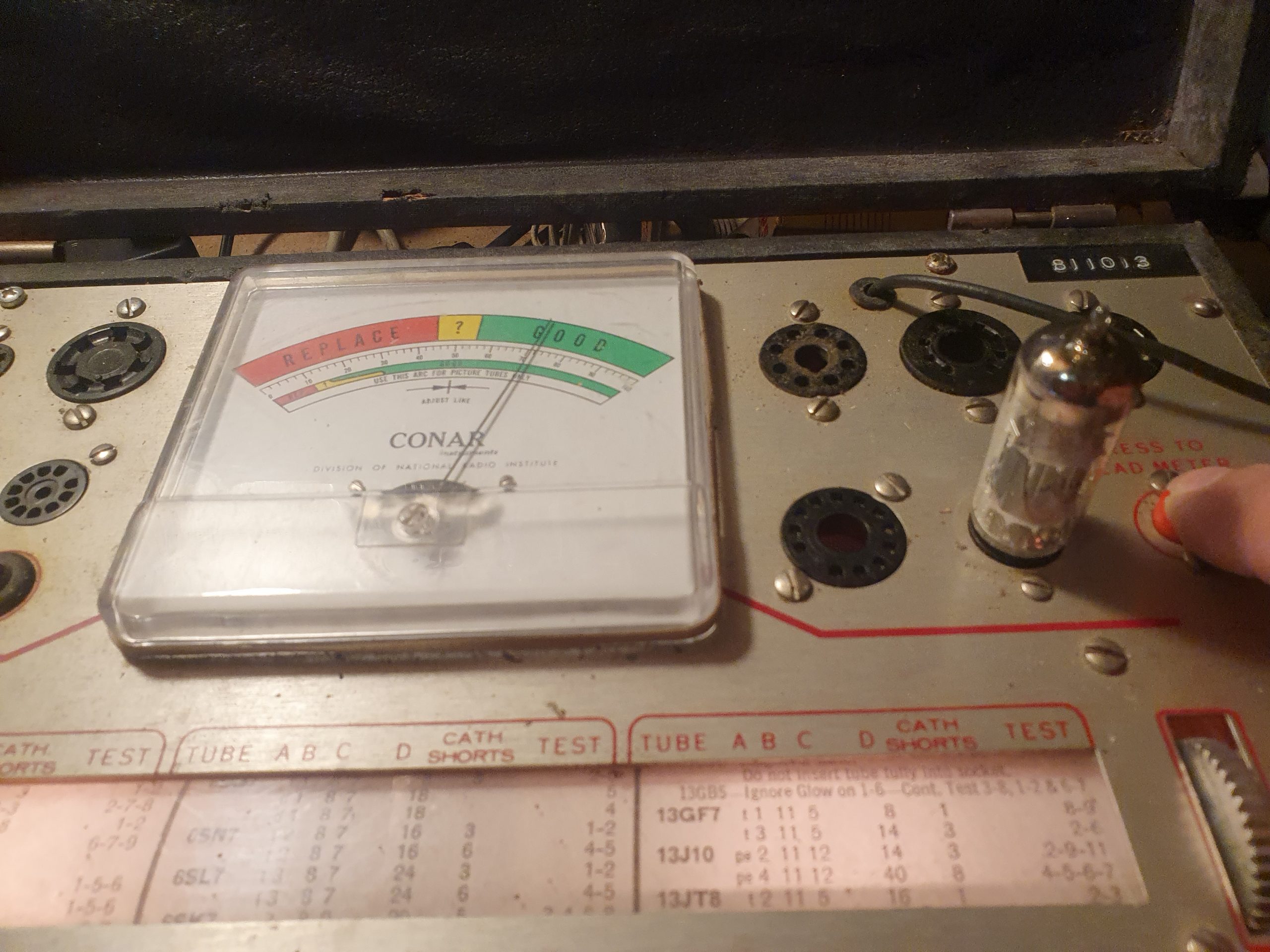 Valvola EABC80 Triple Diode – Triode Tube ( Philips ) NOS