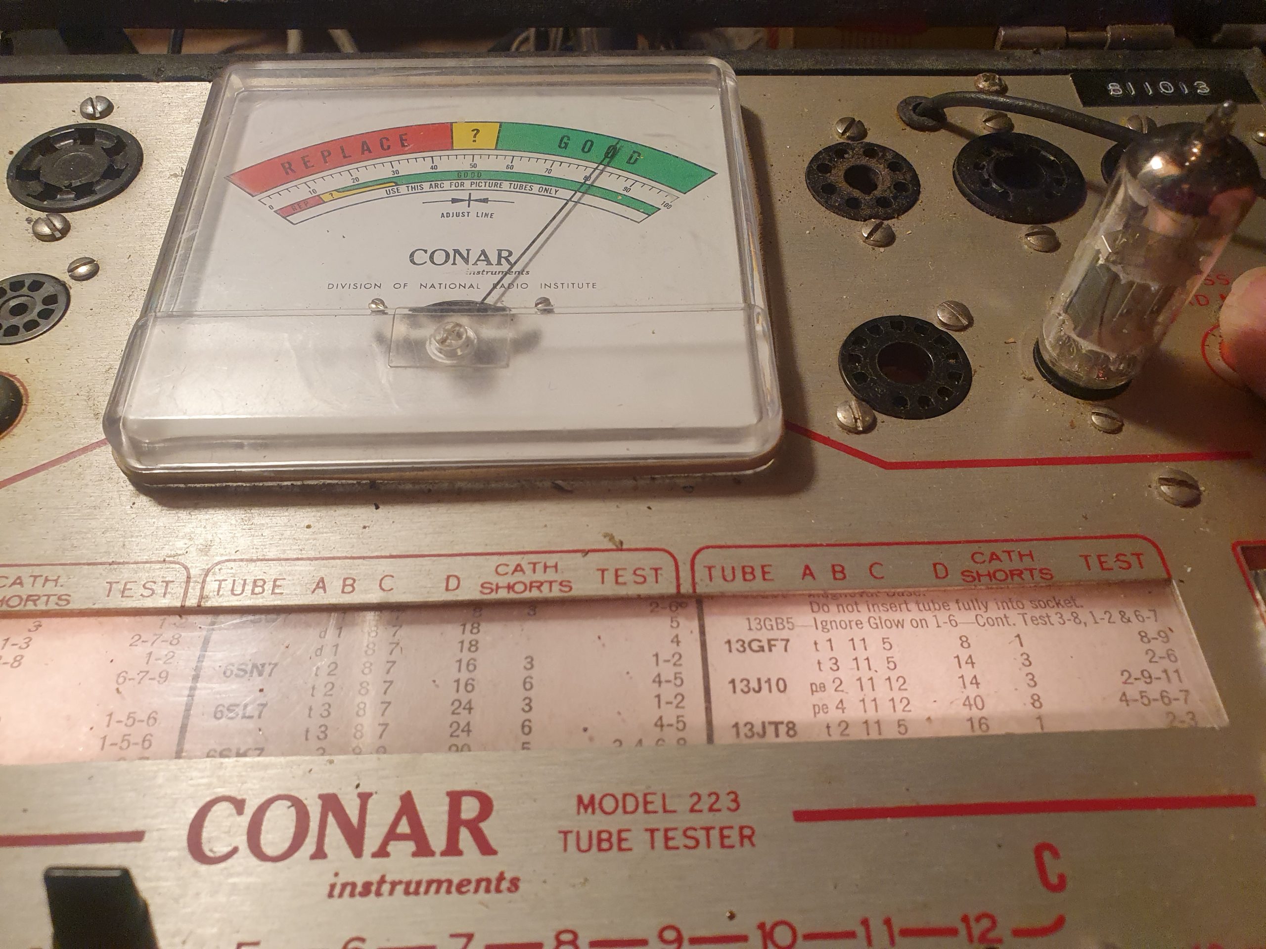 Valvola EABC80 Triple Diode – Triode Tube ( Philips ) NOS