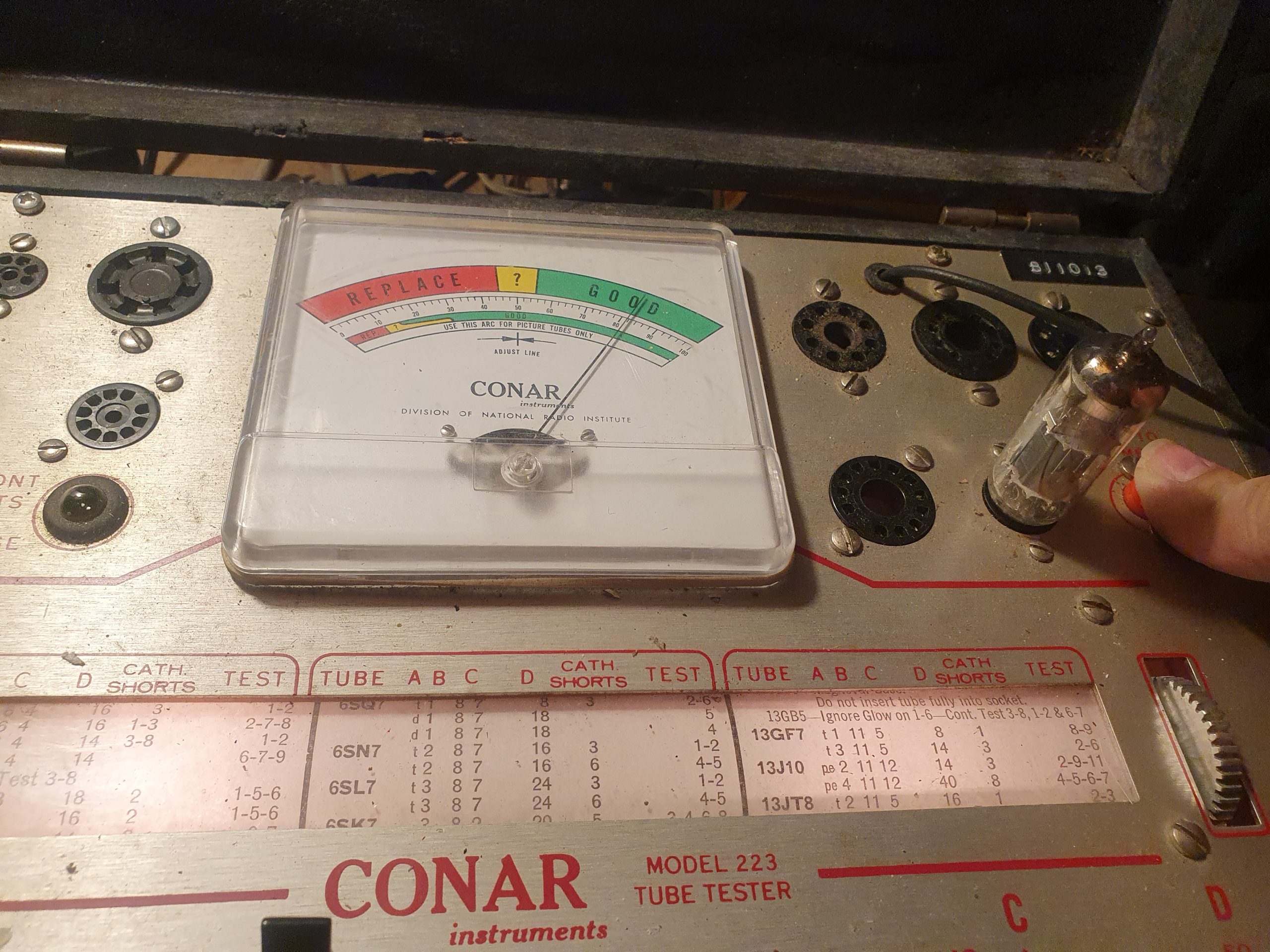 Valvola EABC80 Triple Diode – Triode Tube ( Philips ) NOS