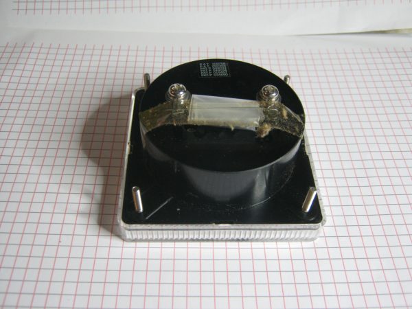 Amperometro Analogico da Pannello 10mA C.C. 80X80 Bobina Mobile Classe 2.5