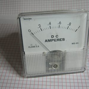 Amperometro Analogico da Pannello 1A C.C. 80X80 Bobina Mobile Classe 2.5