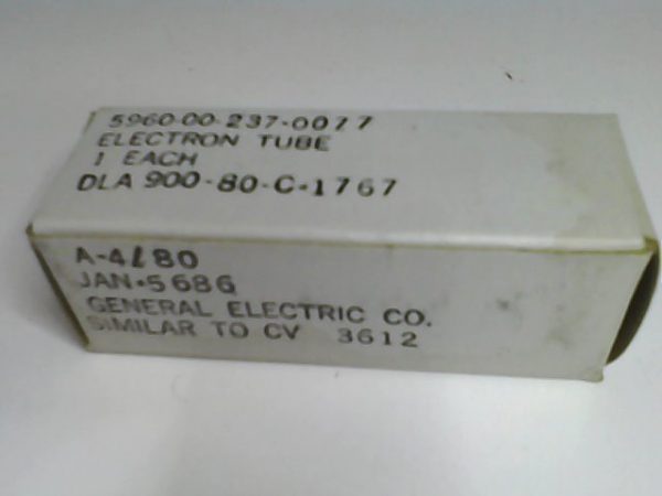 Valvola 5686 JAN-5686 Tetrodo di Potenza a Fascio ( General Electric ) NOS