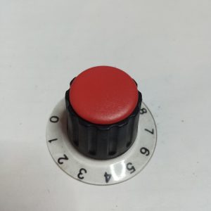 Manopola X Potenziometri Albero 6mm a Mandrino D35mm – H 23mm coperchio rosso