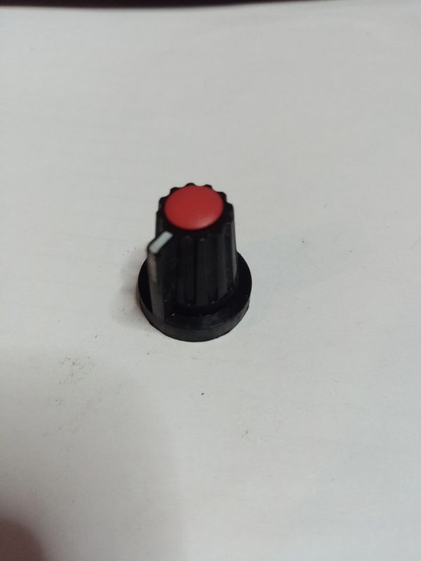 Manopola X Potenziometri Albero 6mm D 18mm – H 20mm coperchio rosso