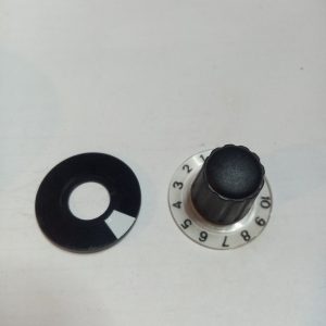 Manopola X Potenziometri Albero 6mm a Mandrino D26mm – H 20mm coperchio nero
