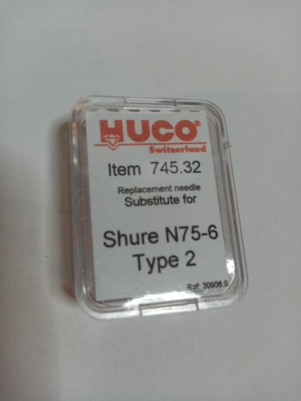 Puntina Giradischi HUCO 745 per Shure N75-6 Type 2
