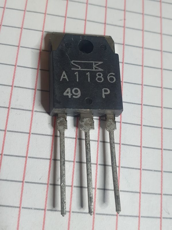 2SA1186 Transistor Silicon Si-PNP 150V 10A 100W TO-3P case NOS