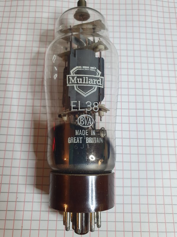 Valvola EL38  Pentodo  ( Mullard ) NOS