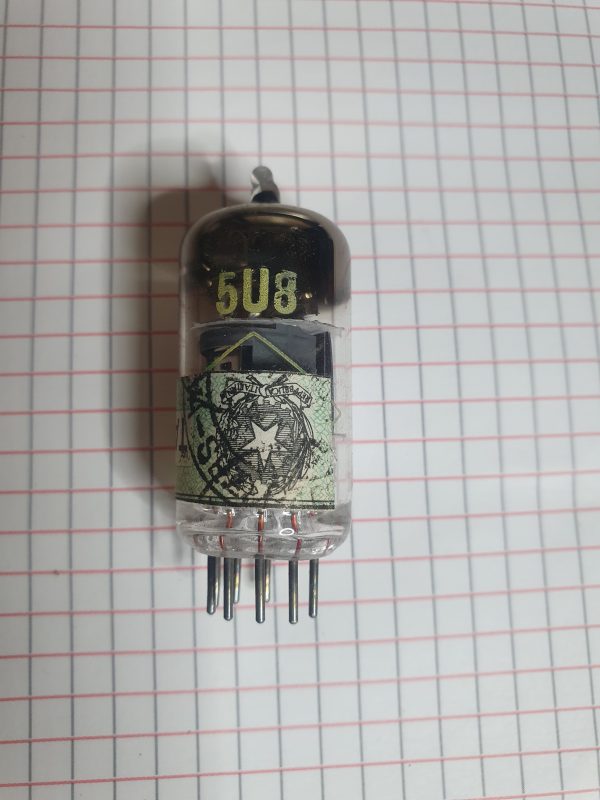 Valvola 5U8 Triodo-Pentodo  ( Haltron ) (Copia) NOS