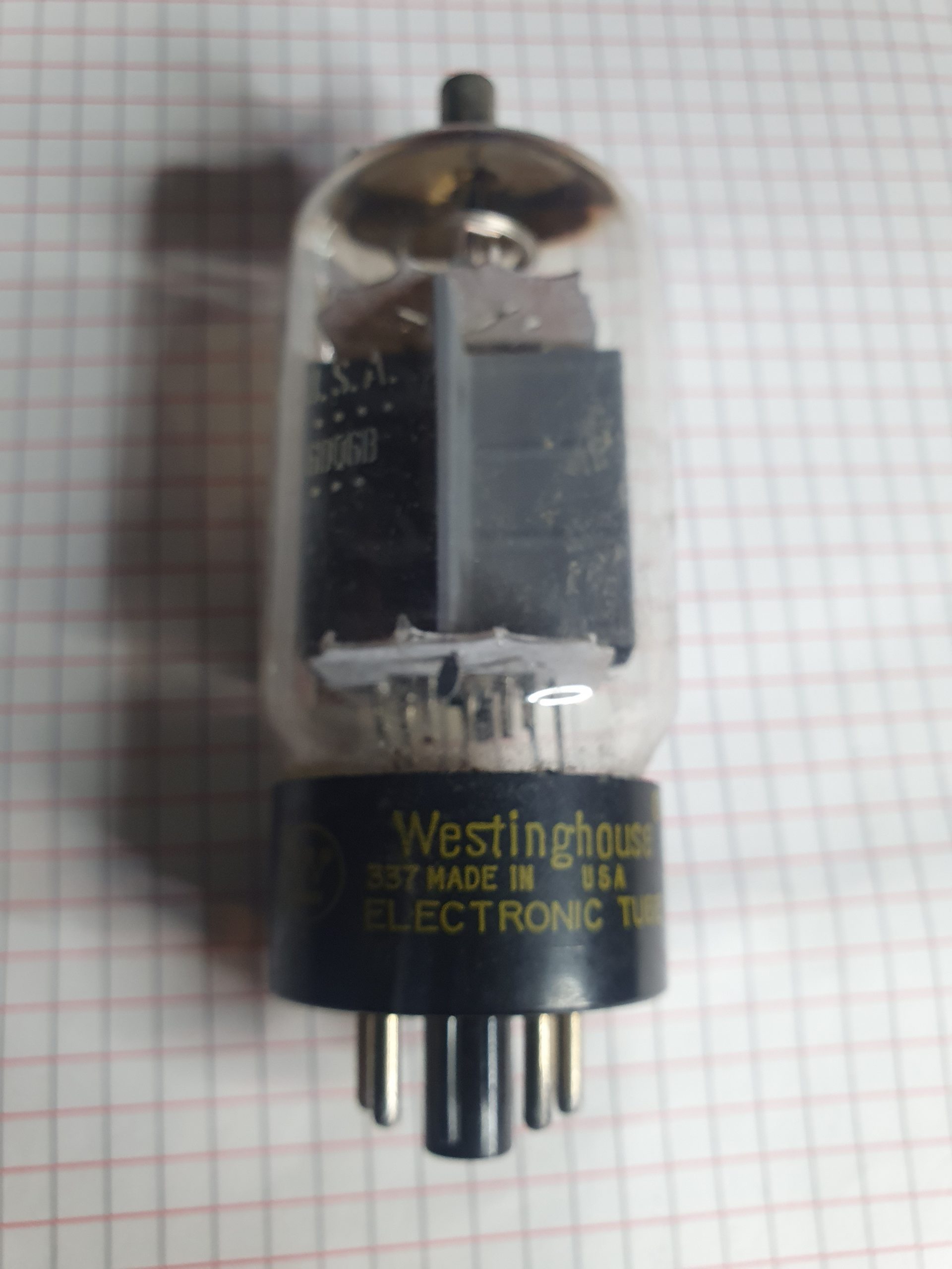 Valvola 6DQ6 Tetrodo di Potenza a Fascio ( Westinghouse )